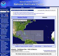 national hurricane center website noaa wea